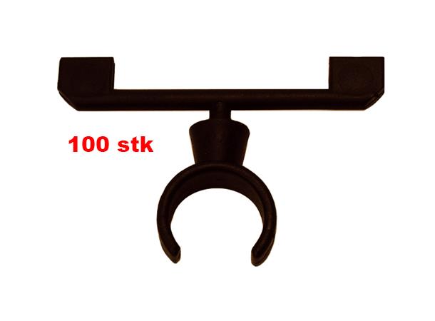 Priskortholder - 100 Pakk Sort, plast, for styre 